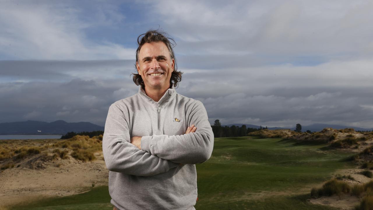 Professional golfer Mathew Goggin grew up in Hobart, and is the driving force behind Seven Mile Beach public course set to open by the end 2024. Picture: Nikki Davis-Jones