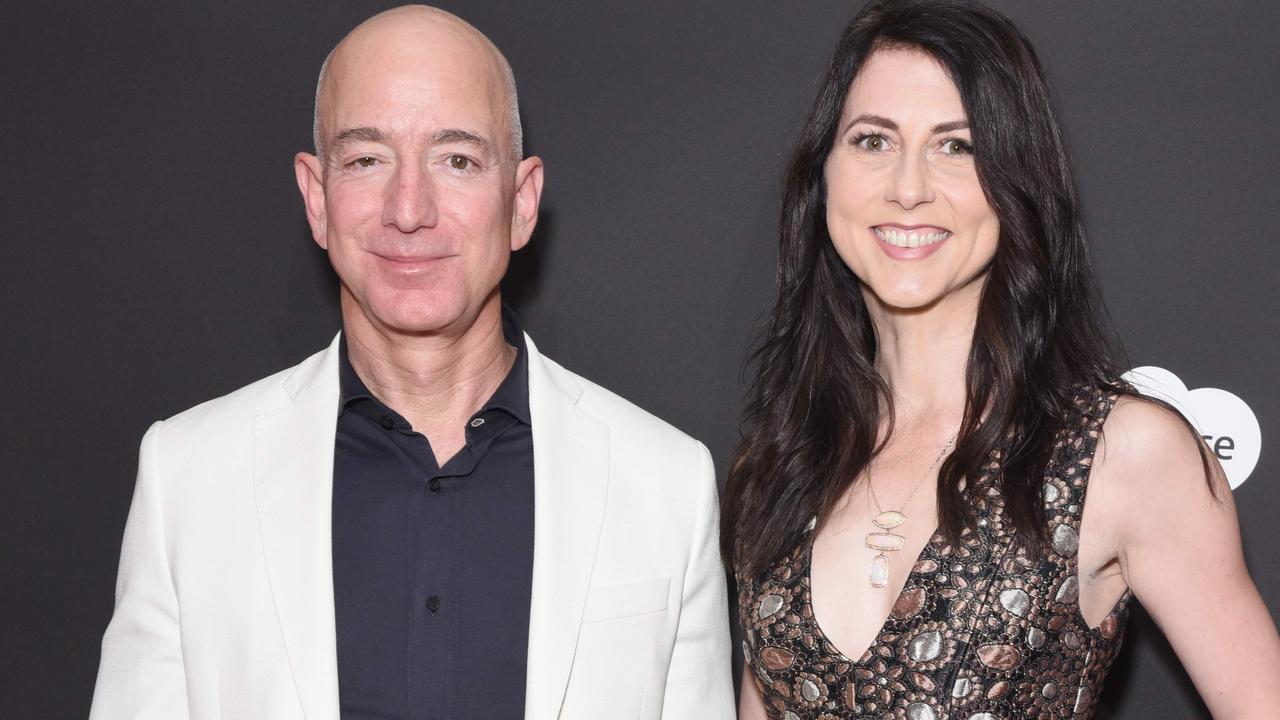 Jeff Bezos gave $A47 billion to his ex wife, Mackenzie Scott when they divorced. Picture: Presley Ann/Getty Images North America/AFP