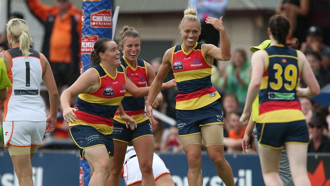 Erin Phillips slotted three goals for the match. Photo: James Elsby/AFL Media/Getty Images