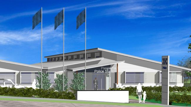 Artist impression of the new police station to be built at Pimpama on the Gold Coast. Photo: Supplied