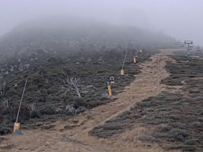 Excelerator at Perisher is looking bare. Picture: Supplied