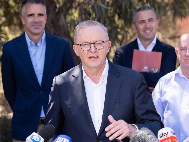 Charles Wooley says hardly anyone he speaks with expects Prime Minister Anthony Albanese to survive the next election. Picture: Tim Joy/NewsWire.