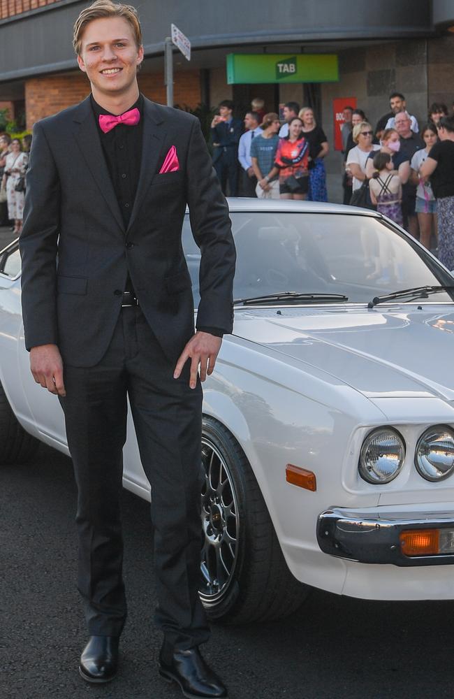 Matthew Gregory arrives for the Kadina High formal.