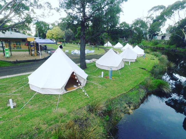 Melbourne families have been barred from the Lorne caravan park and other holiday spots. Picture: Lorne Foreshore Caravan Park