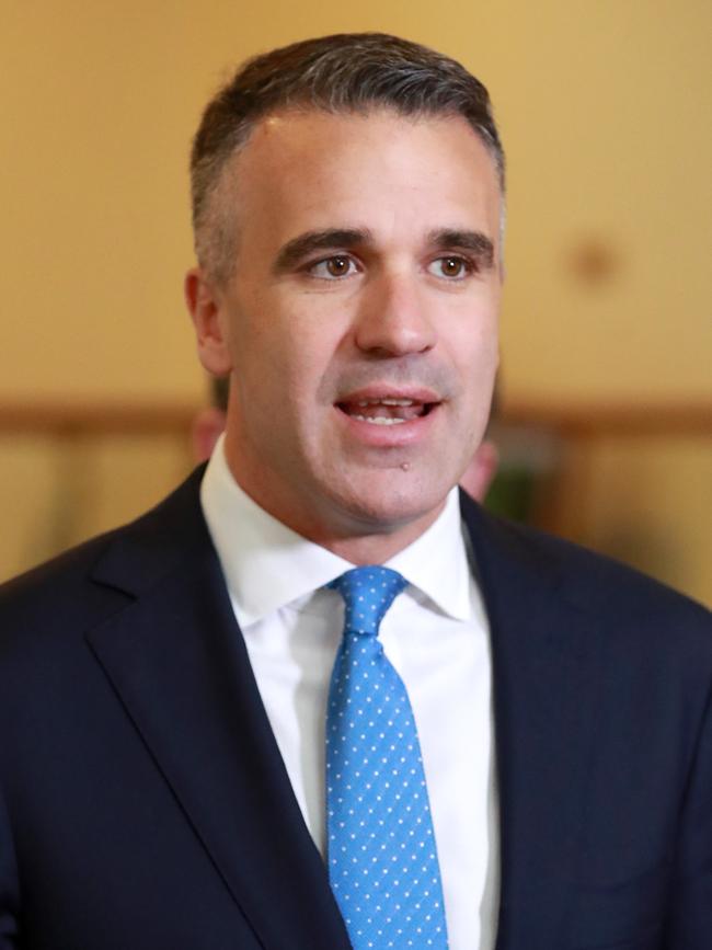 Premier Peter Malinauskas said there were no plans to change SA’s mask rules. Picture: NCA NewsWire / Kelly Barnes