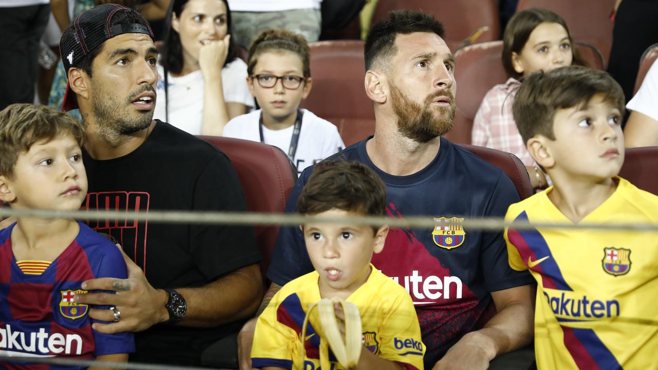 Barcelona vs Real Betis: Lionel Messi's son Mateo celebrates wrong team | news.com.au — Australia's leading news site