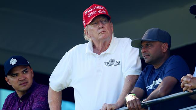 Former president Donald Trump at Trump National Golf Club in Bedminster, New Jersey. Picture: Getty Images.