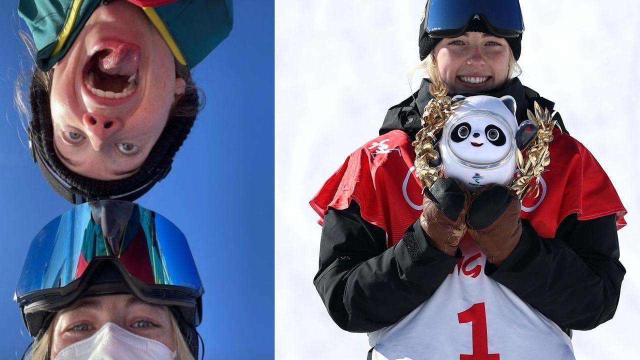 Zoi Sadowski-Synnott, New Zealand's first ever Winter Olympic gold medallists. Photo Instagram and Getty Images