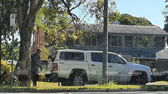 Police raided a house on Caloundra Street in Landsborough on Saturday. Picture: Facebook
