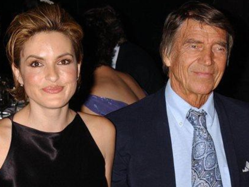 Bodybuilder and actor Mickey Hargitay with award-winning TV actor daughter Mariska.