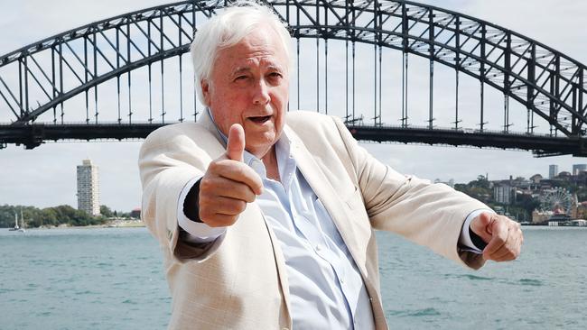 Clive Palmer, whose ‘$100m man’ Ralph Babet doesn’t support the government’s electoral reforms ‘in any way, shape or form’, except potentially real-time disclosure of donations. Picture: Rohan Kelly/NewsWire