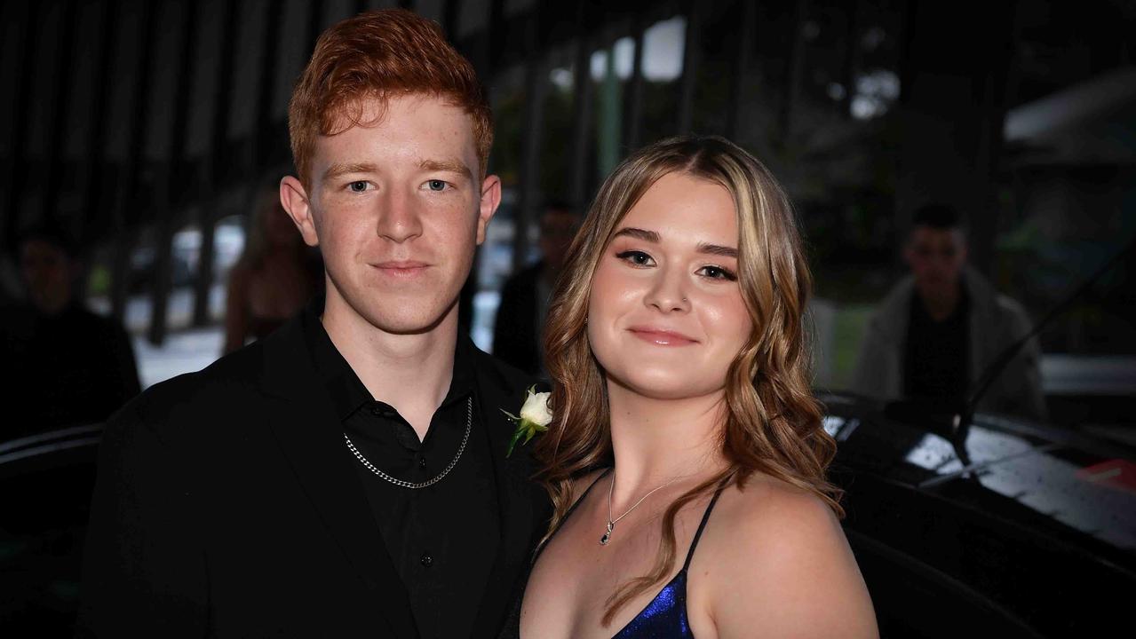 Sam and Charlize at Caloundra State High School formal. Picture: Patrick Woods.