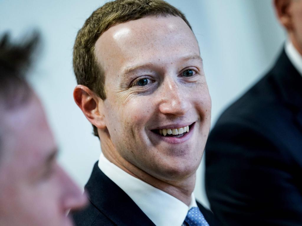 Founder and CEO of Facebook Mark Zuckerberg. Picture: AFP