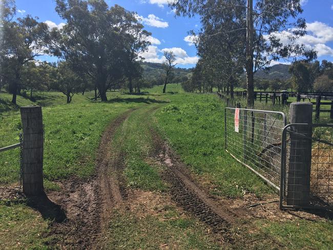 The Gundy property where the fatal crash took place. Picture: Peter Lorimer