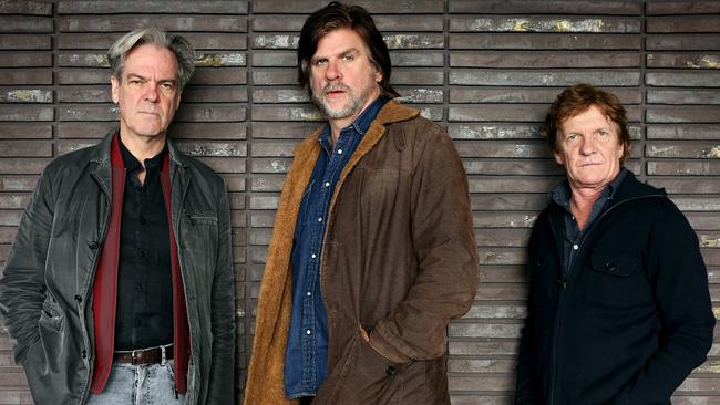 Tex, Don and Charlie band members (from left): Don Walker, Tex Perkins and Charlie Owen. Picture: James Croucher