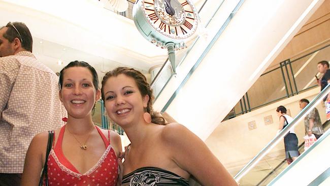 Chantel Rodas 17 and Lauren Patten 17 shopping at Daimaru Pacific Fair in December 2001.