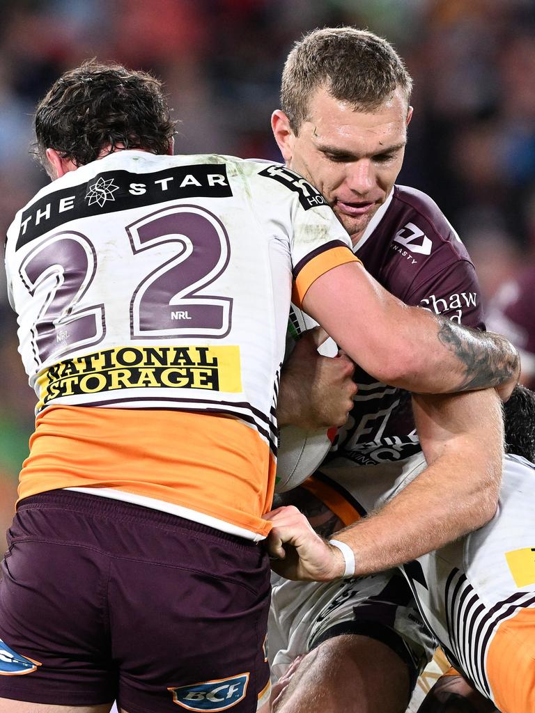 Tom Trbojevic tried hard against Brisbane. Picture: Getty Images