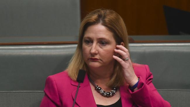 MP Rebekha Sharkie at Parliament House in Canberra. AAP Image/Lukas Coch.