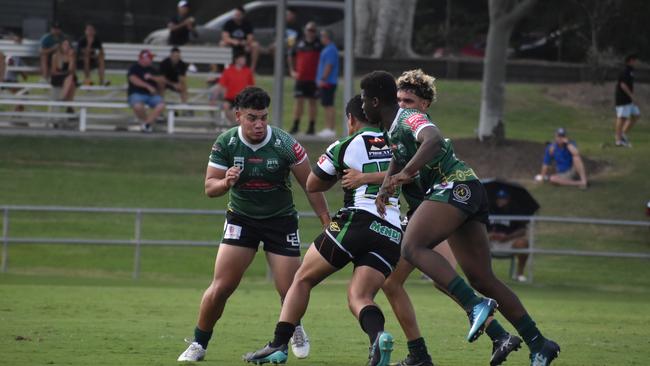 Meninga Cup semi-final action between the Ipswich Jets and Townsville Blackhawks. Saturday April 15, 2023.