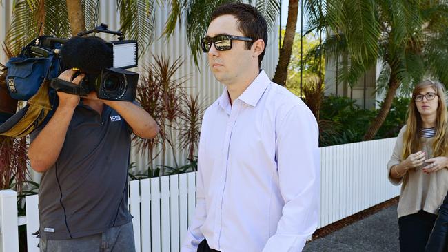 Matthew Alexander leaves Darwin Magistrates Court in 2015