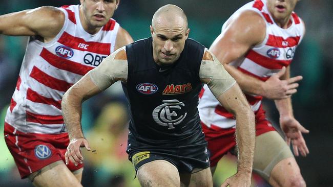 AFL - Sydney Swans v Carlton at the SCG. Carlton's Chris Judd.