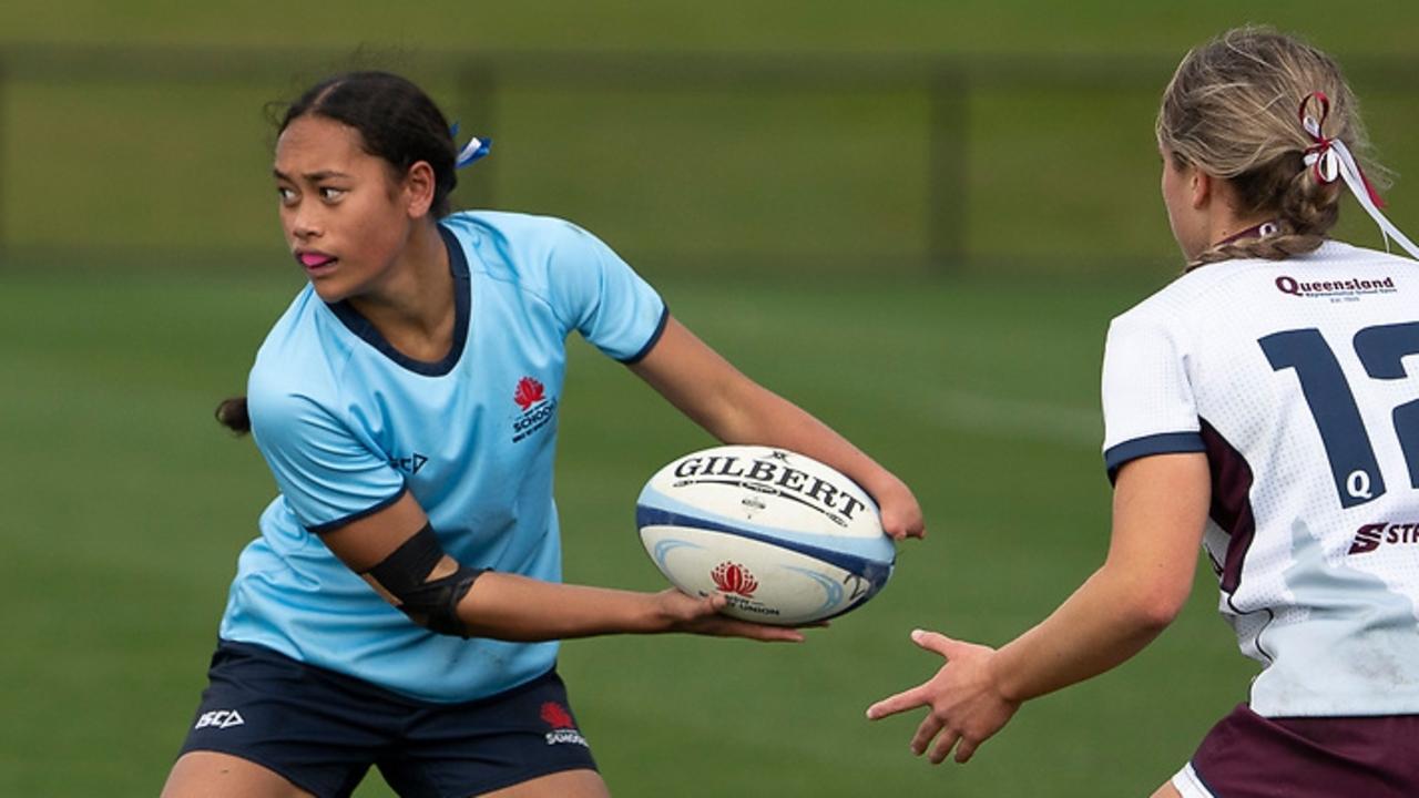 Logan Lemusu in action at the 2024 Australian Schools Rugby Championships. Picture: Rachel Wright/Anthony Edgar.