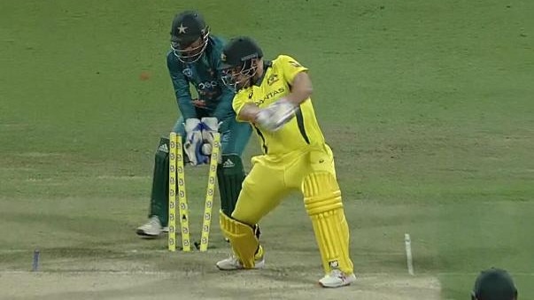 Another Aussie innings, another Aussie collapse … Australia has been bowled out for just 89 in the first T20 against Pakistan. Photo: Fox Sports