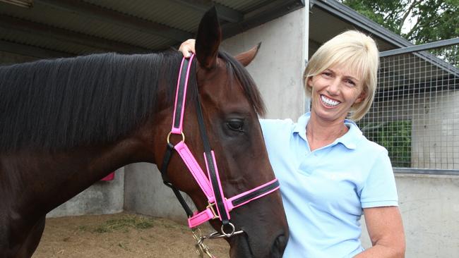 Gold Coast trainer Gillian Heinrich with her horse Military Rose