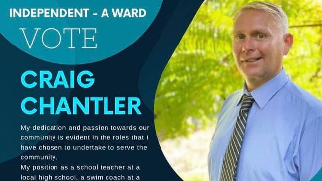 Craig Chantler, who ran for Sutherland Shire Council at last year's local government elections, has been charged with grooming a teenage boy online.