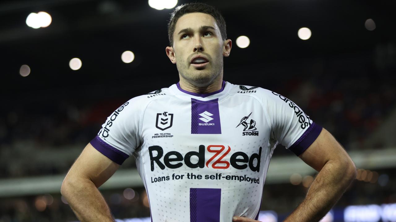 Storm fullback Nick Meaney has a job to do against the Roosters. Picture: Scott Gardiner/Getty Images