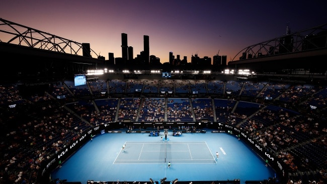 Ticket sales for the Australian Open will be capped at 50 per cent, the Victorian government has announced in a last-minute change of plans. Picture: Daniel Pockett/Getty Images