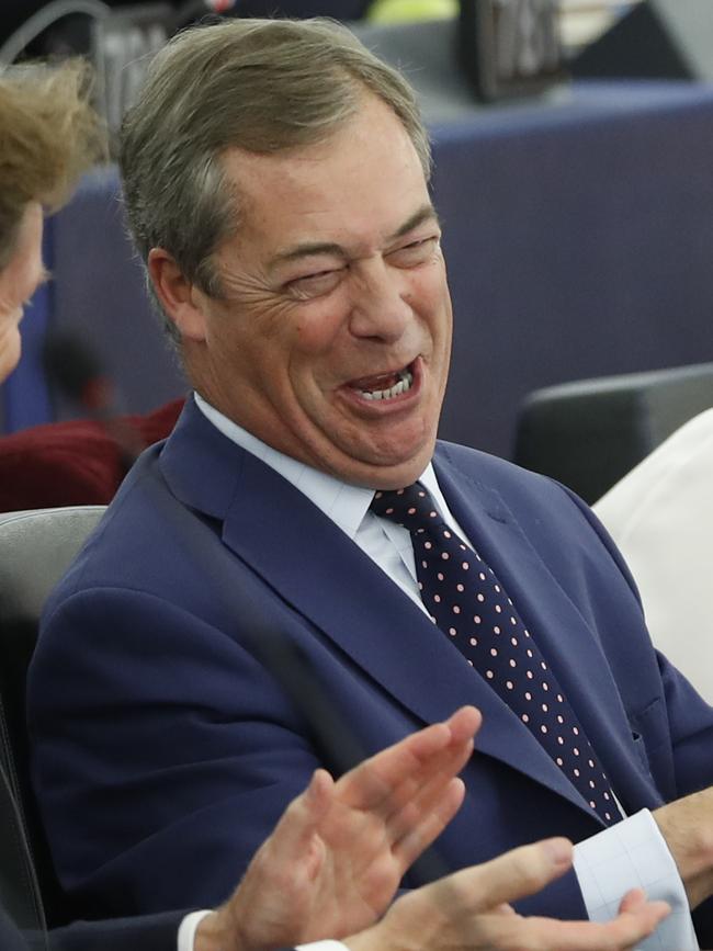 Brexit Party leader Nigel Farage. Picture: AP