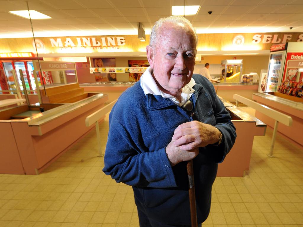 Former relief manager Don Riddell at the Mainline drive-in at Gepps Cross in 2009.