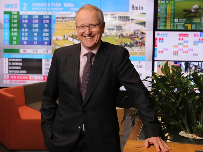 14/08/2019: Tabcorp CEO David Attenborough before the company's annual results release. Stuart McEvoy/The Australian.