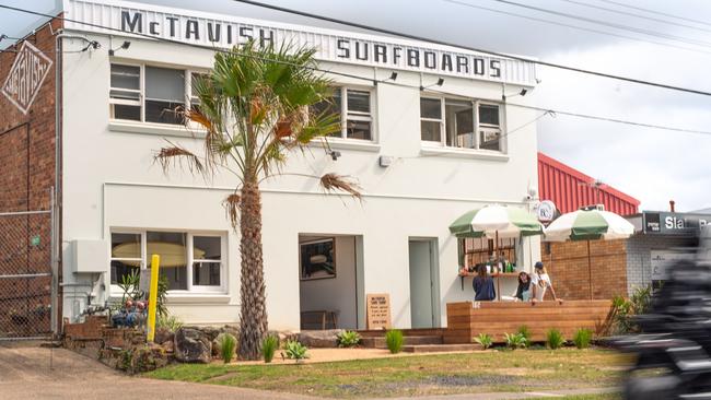 Australian surfing pioneer Bob McTavish, has opened a retail surfboard, apparel and equipment outlet, with a cafe, at 182 Harbord Rd, Brookvale. Picture: Steven Woodburn