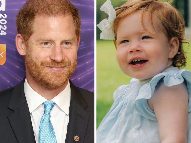 Prince Harry and his daughter, Princess Lilibet.