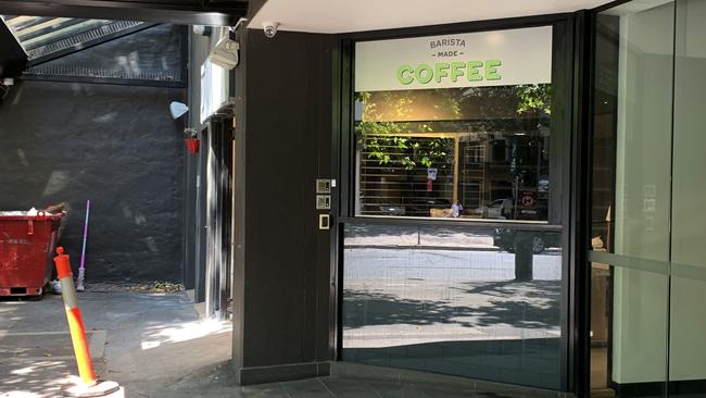 Customers will be able to get their coffee through a hipster-style hatch in the side of the new concept store, rather than setting foot in store. Picture: Benedict Brook