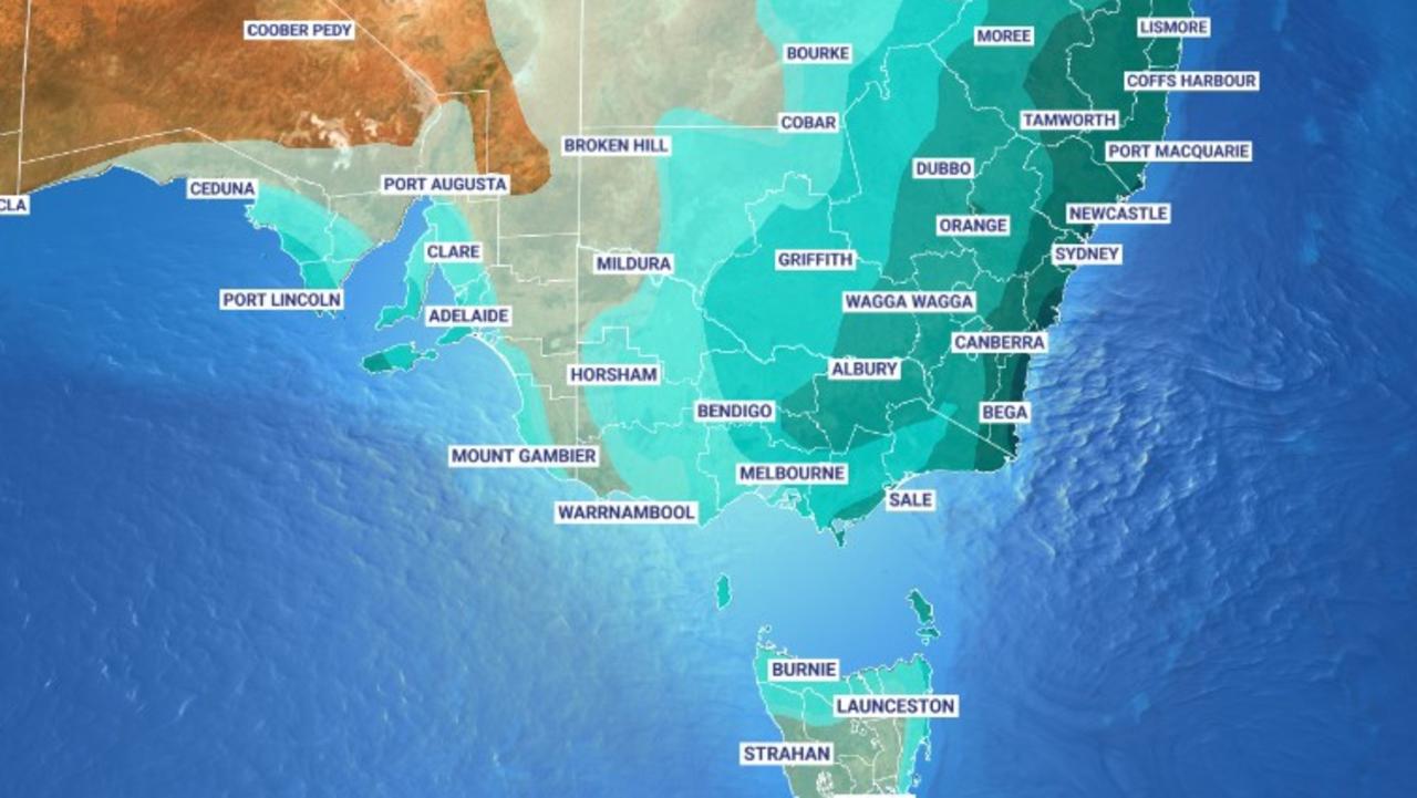 Sydney weather Chance of fierce east coast low, with rain and winds