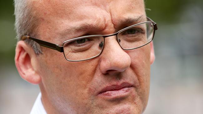 Labor MP Luke Foley announces he will stand for leader of the Opposition after current leader John Robertson was sacked last week after it emerged he signed a letter of support for Sydney siege gunman Man Haron Monis. Luke pictured at Cathy Freeman Park at Homebush. Picture: Toby Zerna