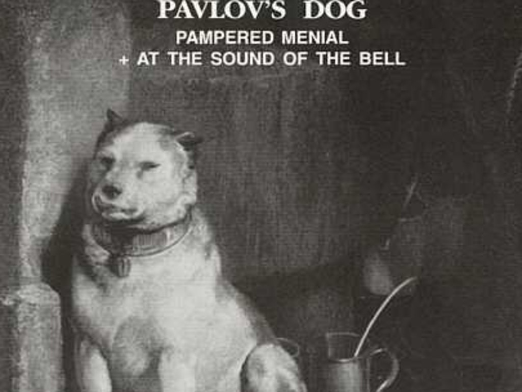 9. Pampered Menial -  Three engravings from 1849 are attributed to the collection of London businessman Robert Vernon make up the front, back and inside cover of Pavlov’s Dog’s 1975 debut.