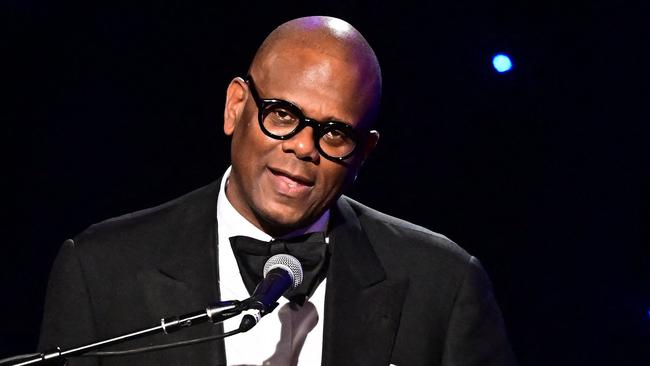 Sony Music Publishing chairman/CEO Jon Platt accepts the Grammy salute to industry icons award onstage at the pre-Grammy gala in Los Angeles in February. Picture: AFP