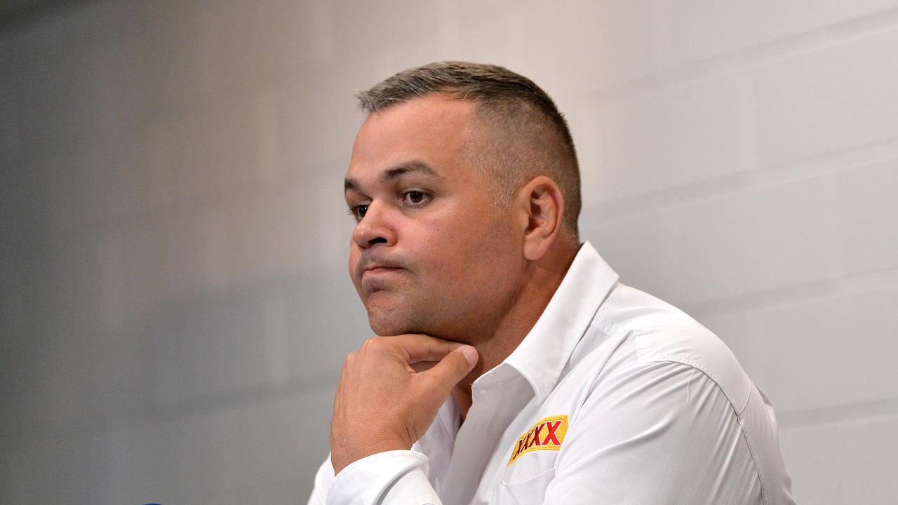 Coach Anthony Seibold of the Broncos is safe