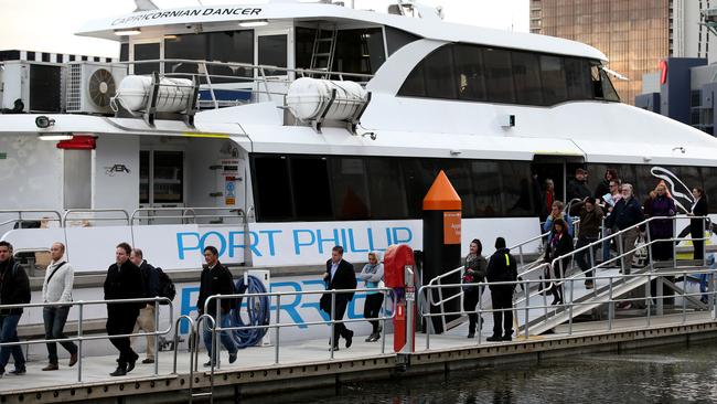 The Port Phillip Ferries service continues to struggle. Picture: Mark Wilson