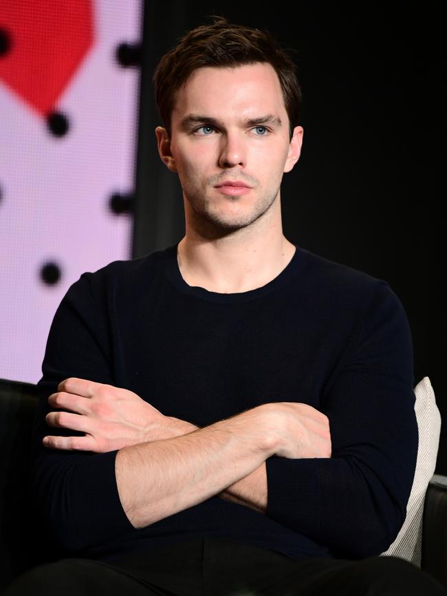 Brit Nicholas Hoult was almost unrecognisable as the psychotic Nux in George Miller’s Mad Max: Fury Road. He’ll play the first policeman shot by Ned Kelly. Picture: Emma McIntyre/Getty Images