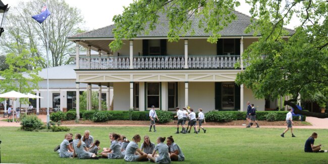 Students enjoy our beautiful green spaces every day