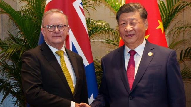 Anthony Albanese and Chinese President Xi Jinping held a 30-minute bilateral meeting on the sidelines of the G20 Summit in Rio de Janeiro, Brazil on Monday. Picture: Prime Minister’s Office