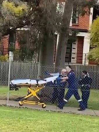 Three young men were allegedly stabbed in the car park of Old Saleyards Reserve at North Parramatta after an under-20s footy match.