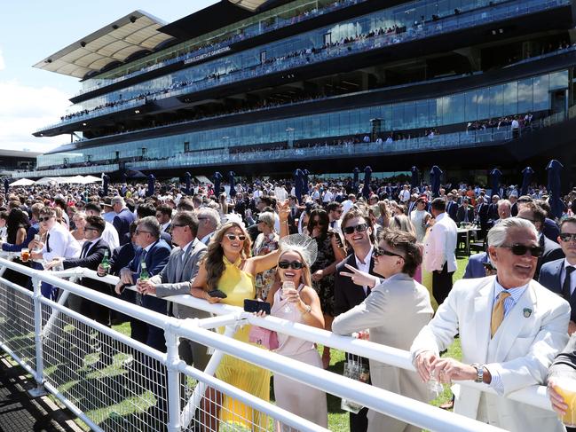 Punters at Royal Randwick in Sydney. Picture: Sam Ruttyn