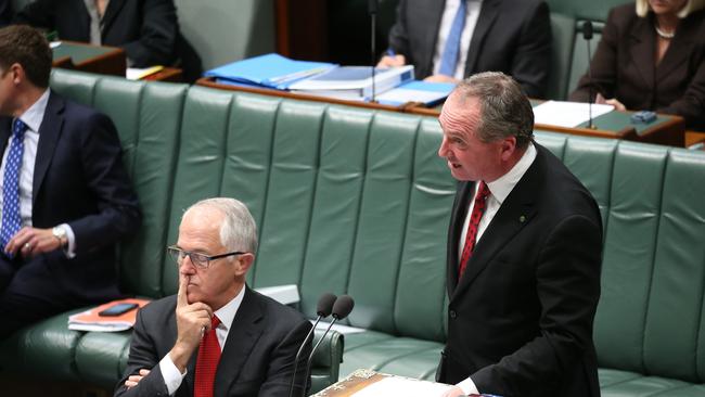 Barnaby Joyce and Malcolm Turnbull are making it work despite a previously prickly relationship. Picture Gary Ramage