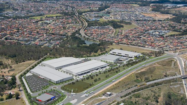 An overview of the massive Leppington Bunnings development.